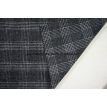 Tissu en laine en plaid avec noir et blanc